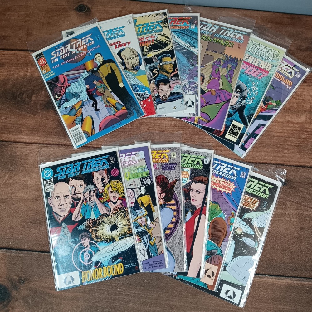 DC Comics Star Trek The Next Generation Comics Lot OS Multicolor Excellent 12pc